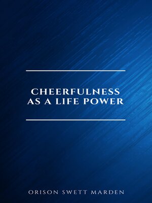 cover image of Cheerfulness as a Life Power